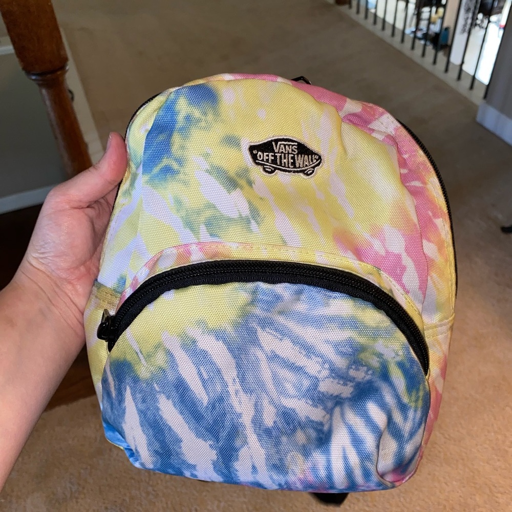 TIE DYE Vans off the Wall mini book bag
